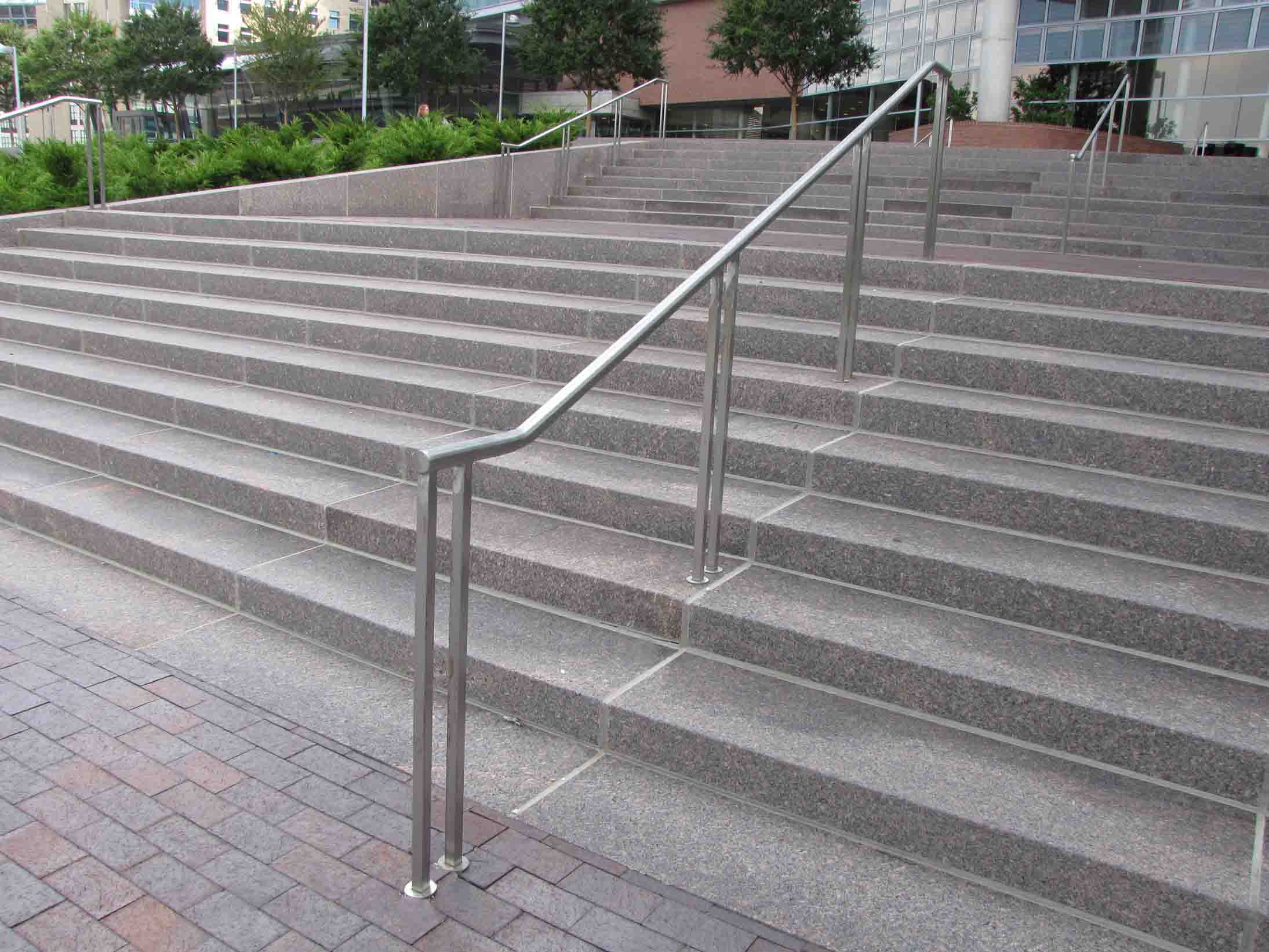 Custom Metal Handrails - Stairs | Pinnacle Metal Products Stainless Steel Handrails For Outdoor Steps